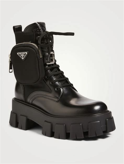 prada hiking boot|prada combat boots with pouches.